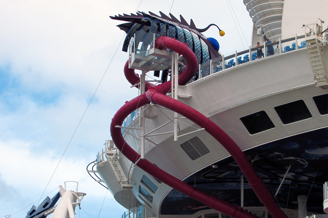 Royal Caribbean's Harmony of the Seas docked in Port of Falmouth in Jamaica.